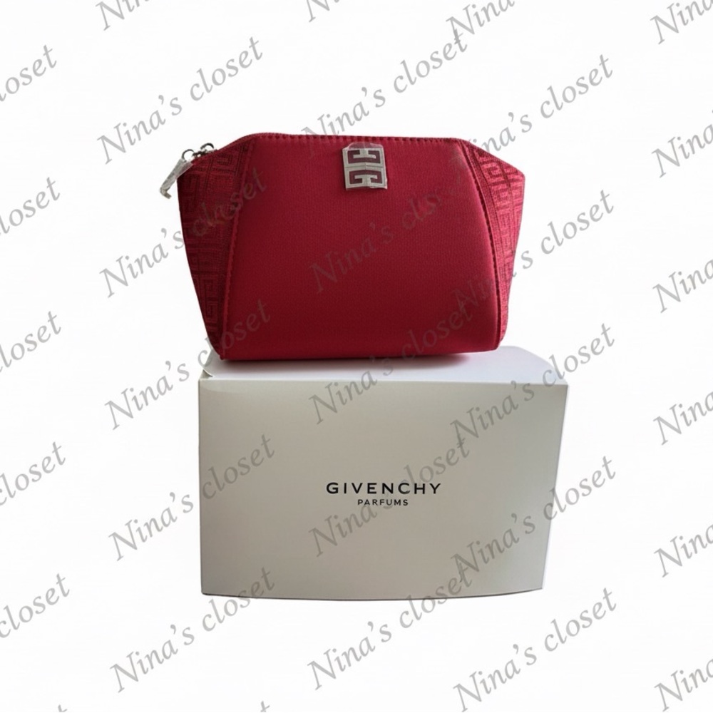 Givenchy Parfumes Red Cosmetic Bag